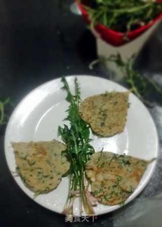 # 春食野菜香 #   蒲公英鸡蛋饼的做法