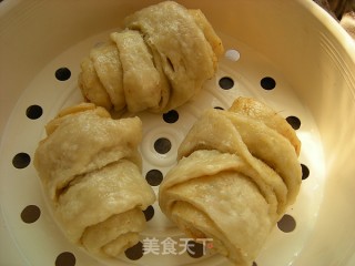 洋葱汁和面——香辣花卷的做法步骤：14
