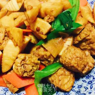 冬笋酿豆泡的做法