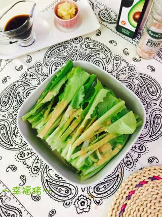 凉拌油麦菜的做法