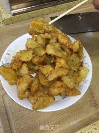 拨丝苹果的做法