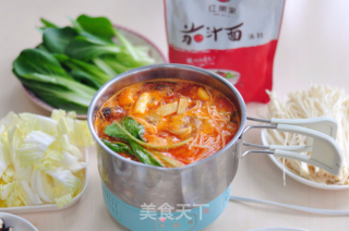 红果家菜谱之番茄小火锅的做法