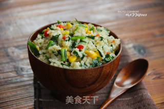【韭菜玉米炒饭】春天食韭正当时的做法
