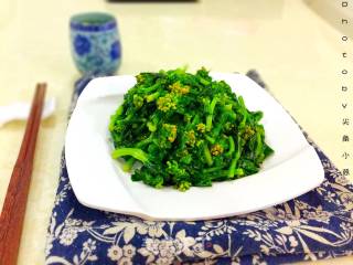 烧白菜苔的做法