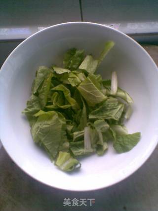 小白菜肉片汤的做法步骤：1