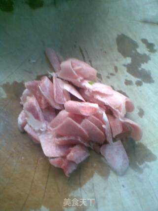 小白菜肉片汤的做法步骤：2