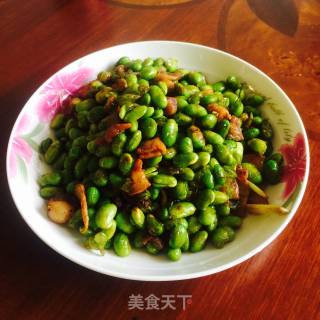 干煸毛豆的做法