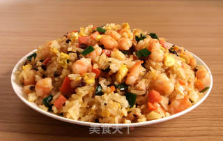 虾仁鸡蛋炒饭的做法