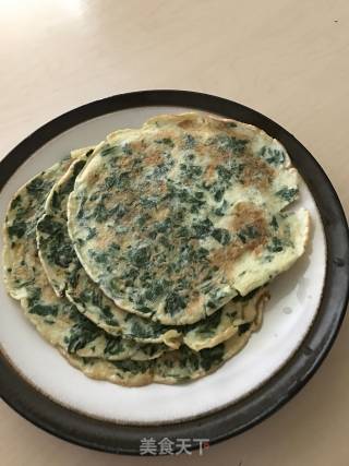 菠菜蛋饼的做法