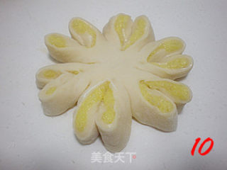 卡士达菊花面包的做法步骤：10