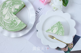 抹茶大理石纹芝士蛋糕的做法