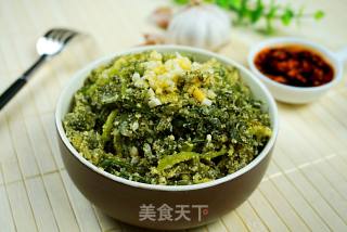 粉蒸茼蒿的做法