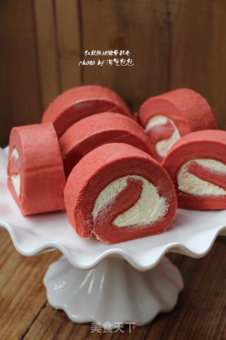 红丝绒奶油蛋糕卷
