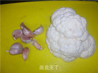 家常菜肴@@简简单单清清淡淡易上手的~~菜花搭上瑶柱汁的做法步骤：1