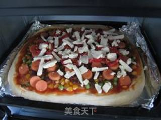 牛肉里脊披萨的做法步骤：9