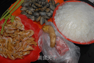 花蛤排骨粥的做法步骤：1