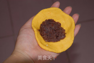 自制红豆沙和南瓜豆沙饼的做法步骤：9