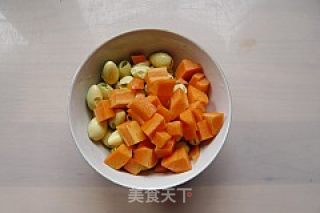 白果虾仁的做法步骤：3