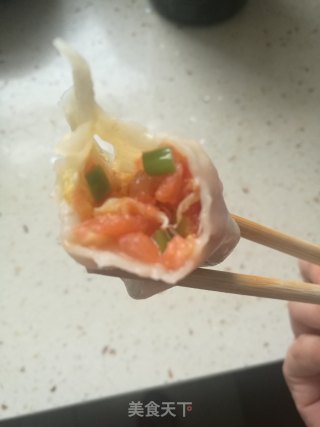 西红柿鸡蛋饺子的做法