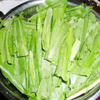 豆豉油麦菜的做法步骤：1