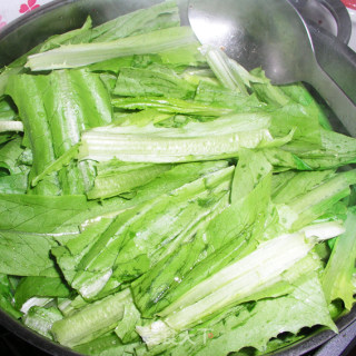 豆豉油麦菜的做法步骤：3
