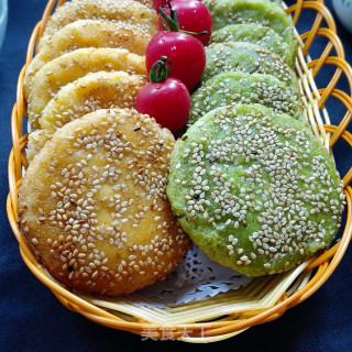 菠菜南瓜饼的做法