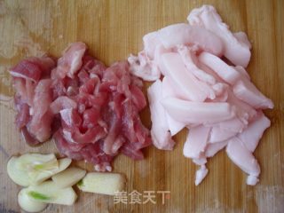 荷兰豆炒肉丝的做法步骤：1