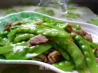 荷兰豆炒肉丝的做法步骤：9