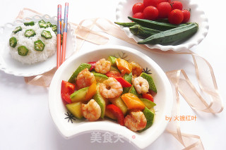 虾仁热炒西葫芦的做法