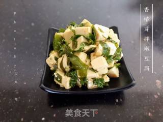 香椿芽拌嫩豆腐的做法