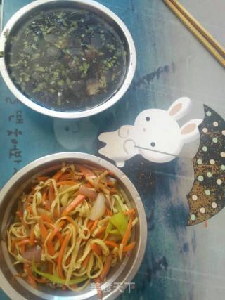 干面条炒面