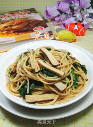 韭菜鸡蛋干炒面的做法