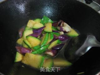 南瓜茄子的做法步骤：5