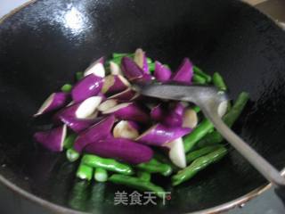 四季豆炒茄子的做法步骤：4