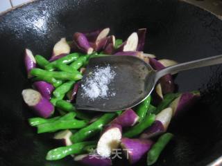 四季豆炒茄子的做法步骤：5