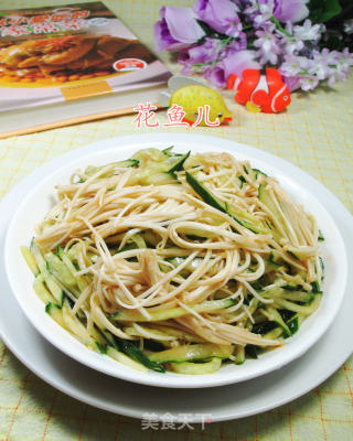 金针菇拌青瓜的做法