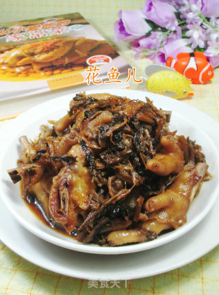 梅干菜烧鸡爪的做法
