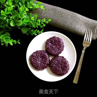 麻心紫薯饼的做法