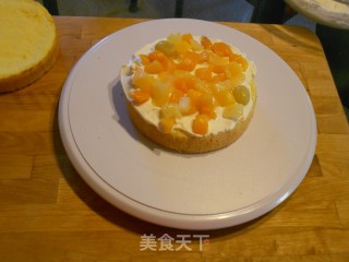 6寸水果蛋糕的做法步骤：3