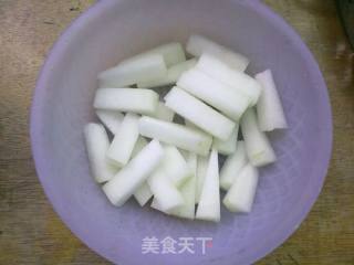 橙汁蜜瓜条的做法步骤：1