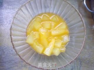 橙汁蜜瓜条的做法步骤：4