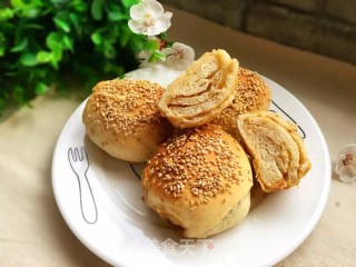 花生酱千层酥饼的做法