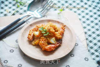 沙拉酱蒜蓉烤虾的做法