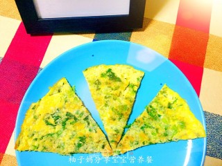 宝宝辅食—-苦菊蛋饼的做法