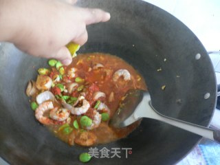 叁巴臭豆虾的做法步骤：4