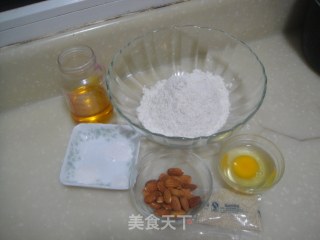 芝麻杏仁饼干的做法步骤：1