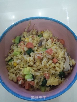 清爽鸡蛋火腿炒饭