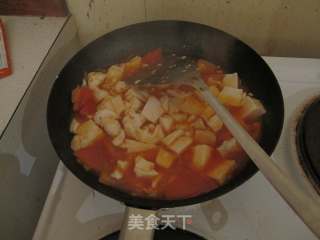 番茄烧豆腐的做法步骤：10