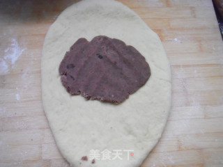 叠被子法做土司------豆沙土司的做法步骤：5