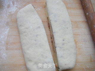 叠被子法做土司------豆沙土司的做法步骤：9